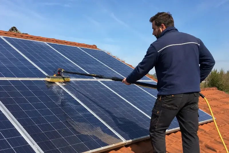 Nettoyage et entretien de panneaux solaires à Boussy